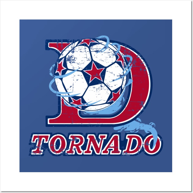 Dallas Tornado Distressed Wall Art by Fresh Fly Threads